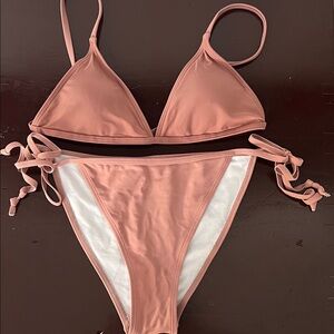 Pink Triangle Bikini Set